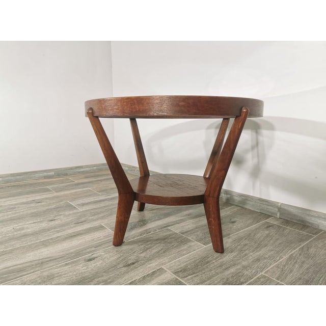 Brown Coffee Table by K. Kozelka For Sale - Image 8 of 12