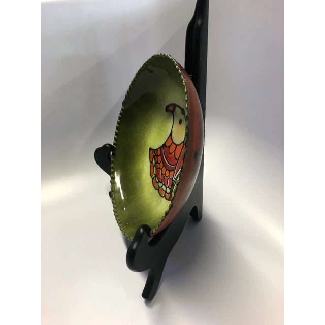 Mid-Century Modern C. Jere Mid Century Modern Enameled Dish For Sale - Image 3 of 5