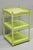 French Country Vintage Italian Venetian Green Distress Painted 3 Tier French Country Side Table For Sale - Image 3 of 16