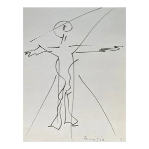 Frank Wallace Modern Crucifix Drawing