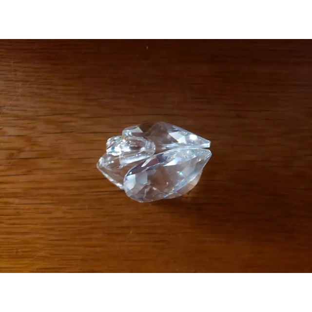 Swarovski 1980s Swarovski Crystal Closed Wing Swan Figurine For Sale - Image 4 of 7