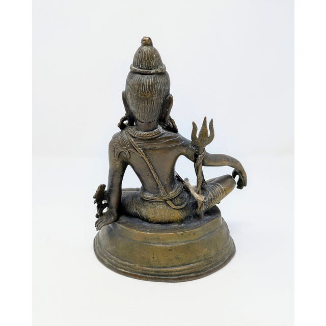 Antique Nepalese Bronze Statue: Tara in Rajalilasana For Sale In Portland, OR - Image 6 of 7