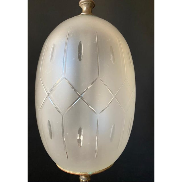 Vintage Glass Pendant Light, 1960s For Sale - Image 3 of 12
