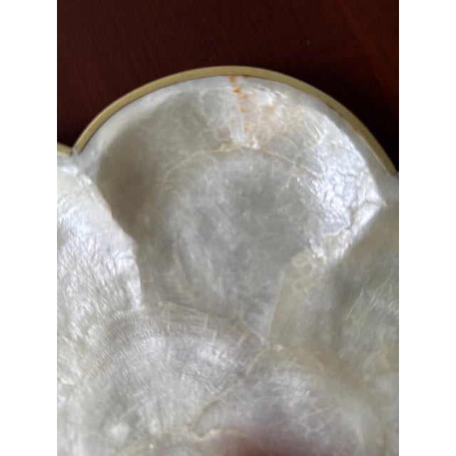 Vintage Capiz Shell Platter - Set of 8 For Sale In Washington DC - Image 6 of 12
