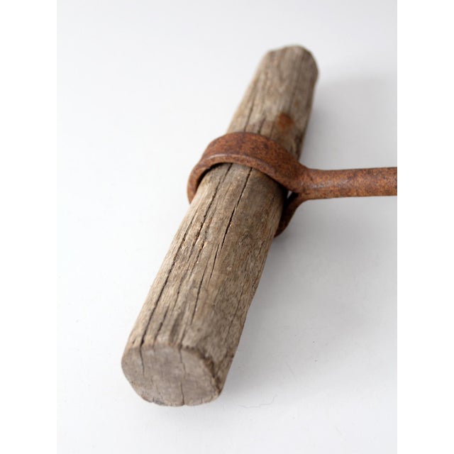 Antique Ice Hook With Wood Handle For Sale - Image 6 of 9