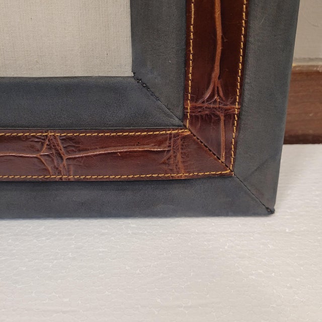 Leather Frame by Marco Tadini, Spain, 1990s For Sale - Image 11 of 17