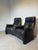 Black Duo Relax Cinema Chairs in Black Leather from Elastoform, Set of 2 For Sale - Image 8 of 8