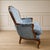 English Vintage French Style Velvet Chair (2 Available) For Sale - Image 3 of 5