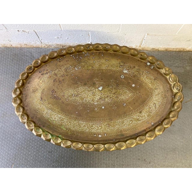 1960s Vintage Mid Century Moroccan Turkish Coffee Tea Table For Sale - Image 5 of 10