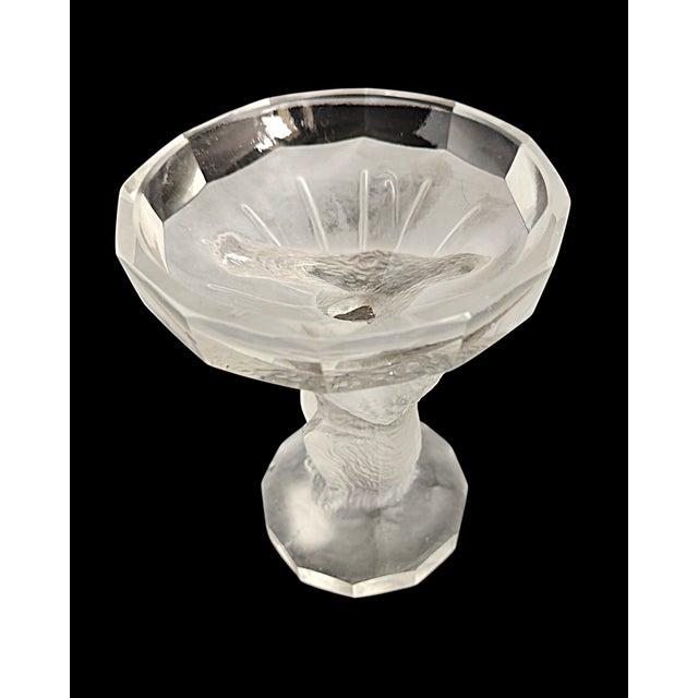 Boho Chic Crystal Cup in Bavarian Crystal, Czechoslovakia, 1920s For Sale - Image 3 of 7