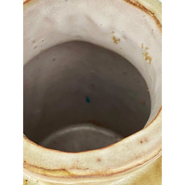 Brown Ceramic Pot or Bottle in Brown, France, 1960 For Sale - Image 8 of 12