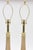 Mid-Century Modern Vintage Maison Bagues Glass Table Lamps With Gold Inclusions and Brass, Pair Of, 1940's For Sale - Image 3 of 13