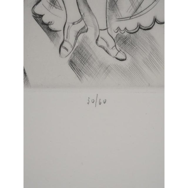 Mily Possoz, The Lesson at the Window, Original Signed Engraving For Sale - Image 4 of 10