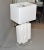 Iconic Sculptural Textured White Gesso Finish Plaster Table Lamp Acrylic Base For Sale - Image 4 of 13