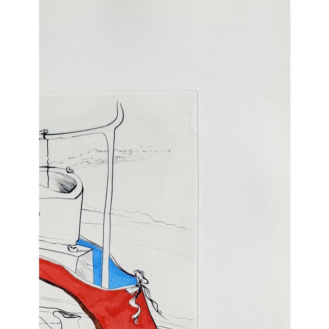 Salvador Dali, The Curse Overthrown, 1973, Drypoint Etching with Stencil For Sale - Image 3 of 8