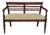 Early 20th Century Edwardian Carved Walnut and Upholstered Settee For Sale