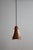 Danish brutalist hanging lamp from Es Horn Aalestrup 1960s Hand hammered copper Diameter 16cm, height 25cm plus 80cm...