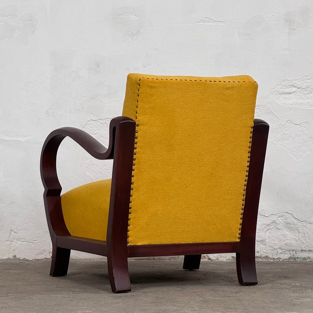 Art Deco Armchairs with Bentwood Arms from Debreceni, 1940, Set of 2 For Sale - Image 10 of 13