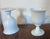 Antique Early 19th Century French Empire White Opaline Glass Wine Goblets Circa 1820 - A Pair For Sale - Image 10 of 12