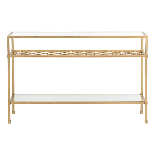 Pacific Coast Console Table - Gold For Sale