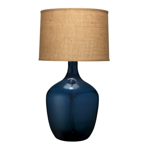 Coastal Jamie Young Plum Jar Table Lamp in Blue, X-Large For Sale - Image 3 of 3