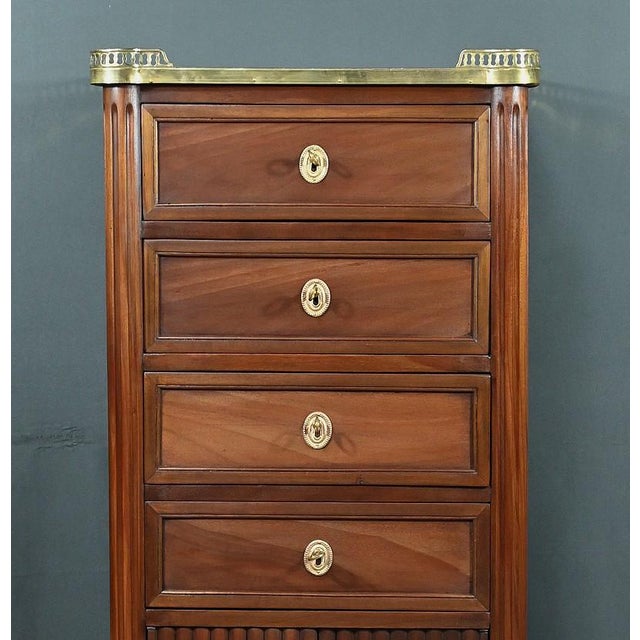 Small Antique Mahogany Chiffonier For Sale - Image 6 of 18