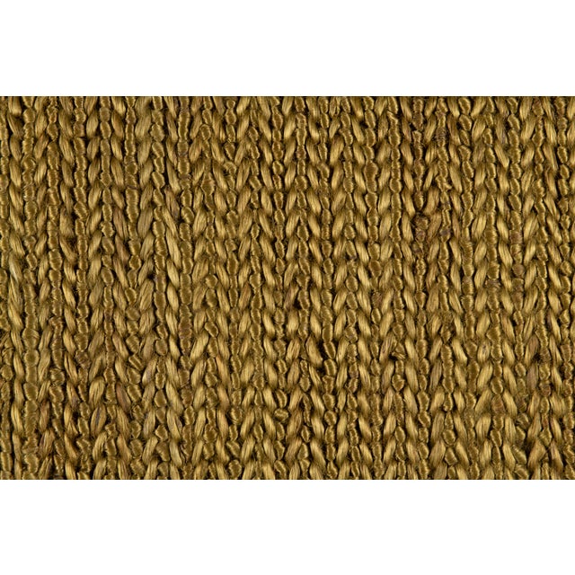 Part & Parcel Goods Jute Sample Weave Rug, 6"x6", Olive For Sale - Image 4 of 5
