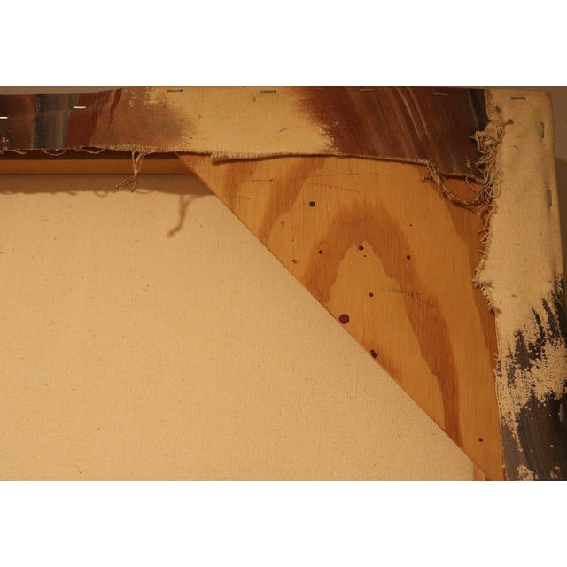 Textile Craig a Anderson 1978 Signed Original Abstract Acrylic on Canvas For Sale - Image 7 of 12