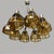 German Art Deco Chandelier in Yellow Glass and Metal, 1930s For Sale - Image 3 of 18