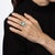 Vintage Art Deco 2.16ct Diamond Ring Calibre Emeralds Sz 7 Platinum Elongated For Sale In Los Angeles - Image 6 of 7