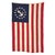 Textile Large Modified Vintage Cotton Flag With New Yacht Ensign Emblem For Sale - Image 7 of 8