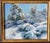 Original Oil on Board dated 2012 and entitled "Heavy Snows" Oil on Board Signed front and back by Bill Anton (born 1957....
