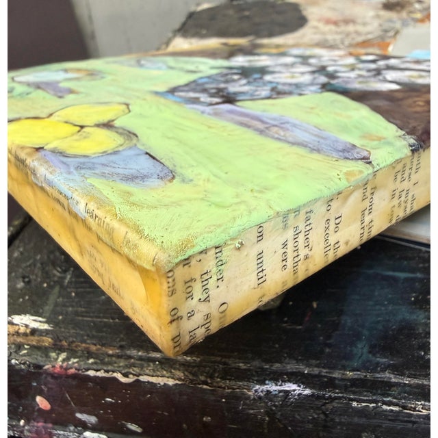 Expressionist Still Life Encaustic Painting Hartman For Sale - Image 4 of 7