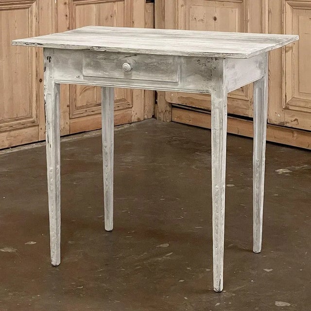 18th Century Country French Painted End Table For Sale - Image 11 of 14