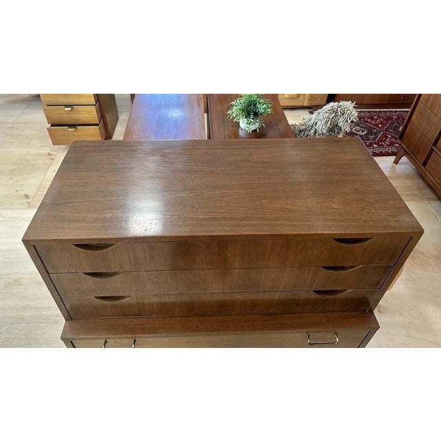 This stunning and unique highboy chest of drawers comes from American of Martinsville Furniture Co of VA. Designed by...