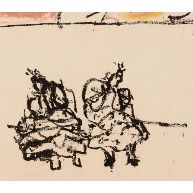 Abstract Manfred Schwartz Flamenco Dancer Lithograph For Sale - Image 3 of 5