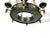 Traditional 1940s Vintage Maison Jansen Regency Style Six-Arm Painted Iron and Bronze Chandelier For Sale - Image 3 of 6