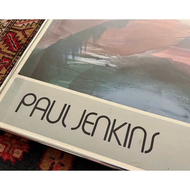 Printmaking Materials Vintage Paul Jenkins Museum Exhibition Poster Palm Springs Framed For Sale - Image 7 of 8