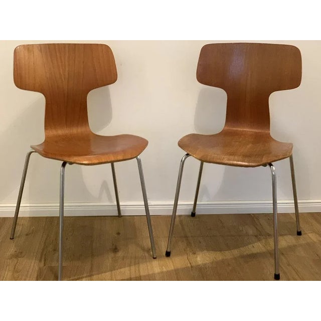 3103 Hammer Chairs by Arne Jacobsen for Fritz Hansen, 1960s, Set of 2 For Sale - Image 16 of 18