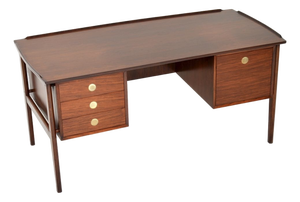 Vintage Danish Executive Desk attributed to Dyrlund, 1960