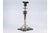 Embossed Silver Candlestick with Square Base and Cut-Out Supports For Sale - Image 11 of 11