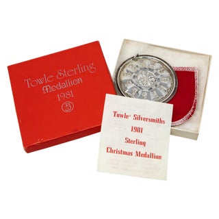 1981 Towle Sterling Ornament "11 Pipers Piping" With Box For Sale