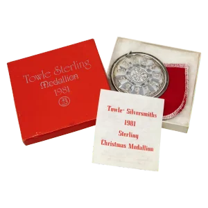 1981 Towle Sterling Ornament "11 Pipers Piping" With Box