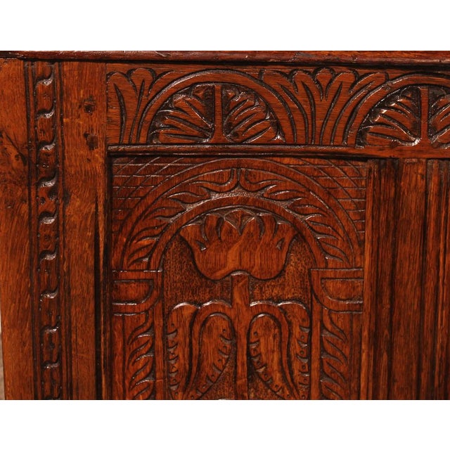 17th Century Oak Chest For Sale - Image 5 of 17