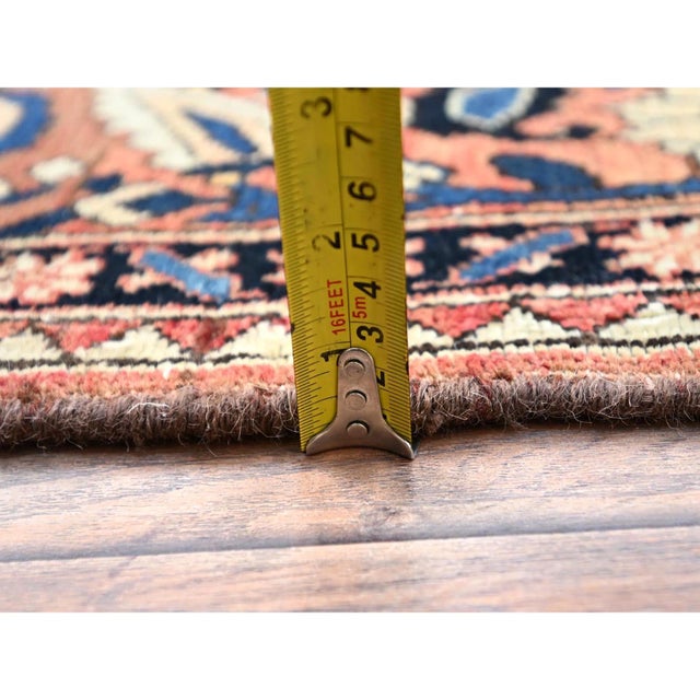 1950 5'3"x8'6" Red Vintage Persian Bakthiar Hand Knotted Pure Wool Clean Oriental Rug For Sale In New York - Image 6 of 7