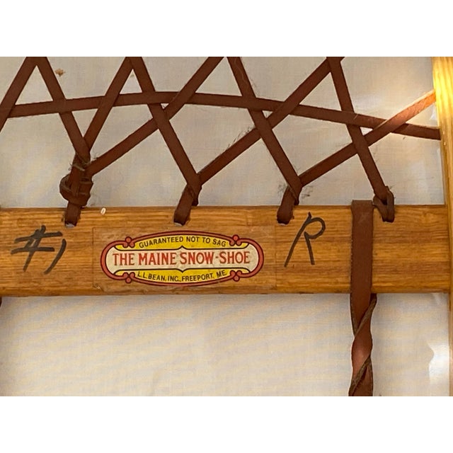 Modern Vintage LL Bean Snowshoes Lodge Decor- a Pair For Sale - Image 3 of 6