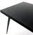 Black Laminate Tapered Dowel Legs Dining Table With Extension Board For Sale - Image 9 of 11