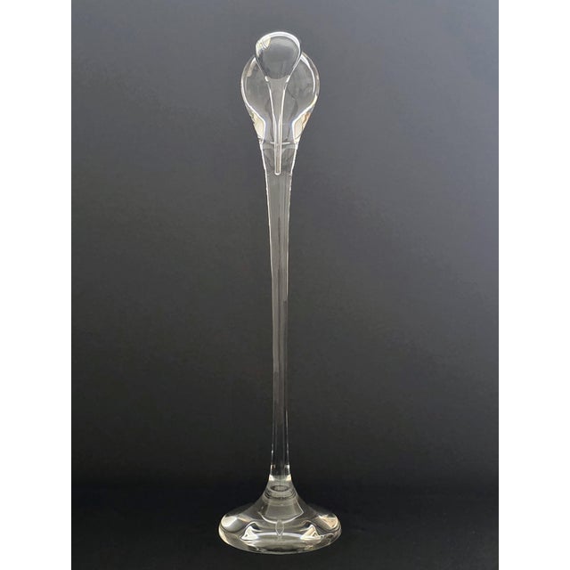 Mid-Century Modern Late 20th C. Steuben Crystal Stork by Paul Schulze For Sale - Image 3 of 11
