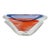 Large Giuliano Tosi Signed Murano Art Glass Mid Century Modern Centerpiece Bowl For Sale