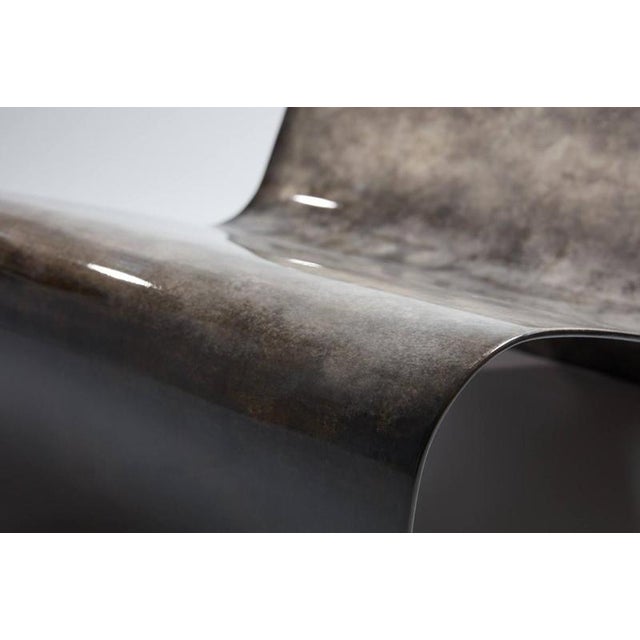 Metal Geometric Lunaire Armchair by Jennifer Midoz For Sale - Image 7 of 7